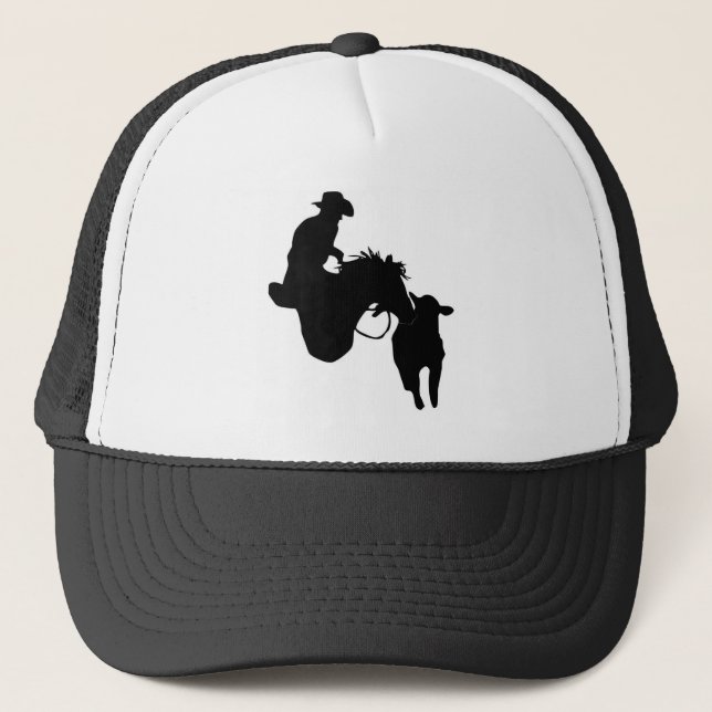 Horses, Bovine, Cutting Horse, Trucker Hat (Front)