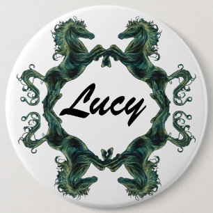 Horses Button Badge