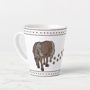 Horses by figdewdrop Small Latte Mug