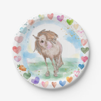 Horses cardboard tableware, children's birthday &  paper plate