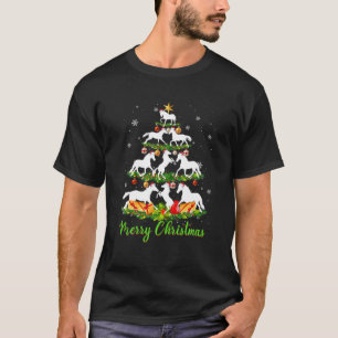 Horses Christmas Tree Horse Lover X-Mas Gift T-Shirt