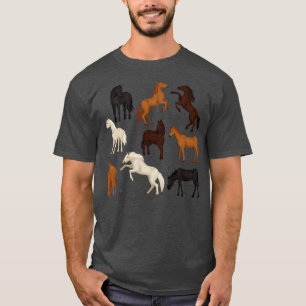 Horses Coloured Collection T-Shirt