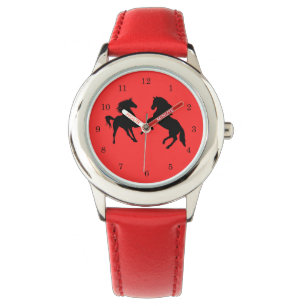 Horses Couple Red Watch Gift - Your Color