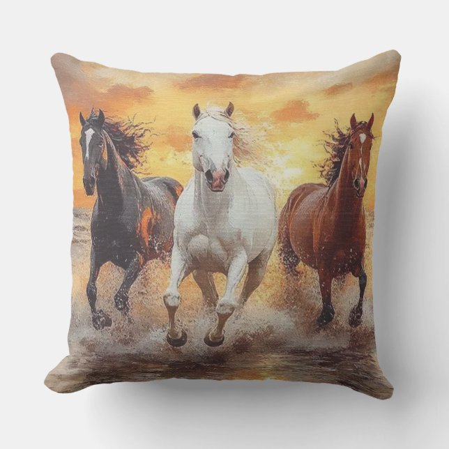 Horses    cushion (Front)