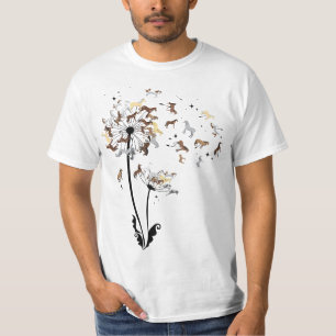 Horses Dandelion Funny Horse 567n8imal Lovers Tee 