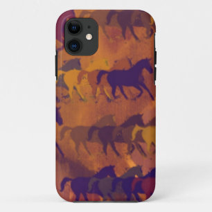horses farm pattern Case-Mate iPhone case