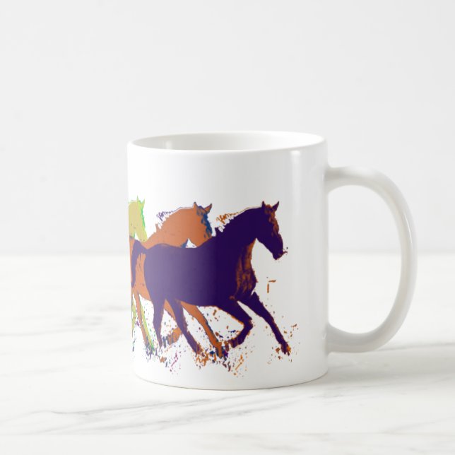 Horses farm-themed coffee mug (Right)