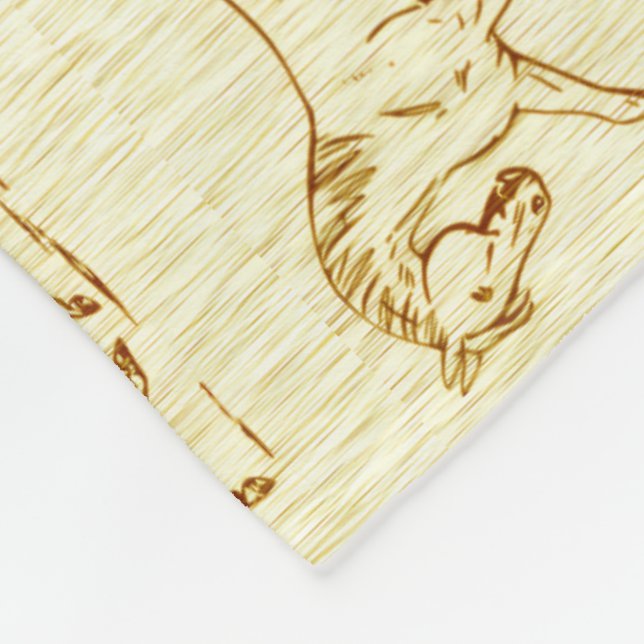 Horses Fleece Blanket (Corner)