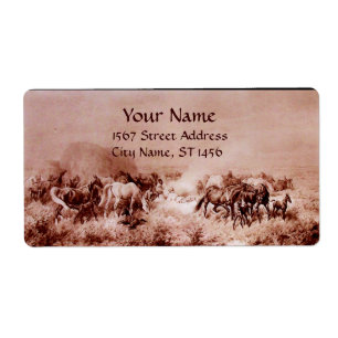 HORSES GRAZING ,brown sepia