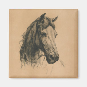 Horse's Head (by Heywood Hardy) Magnet