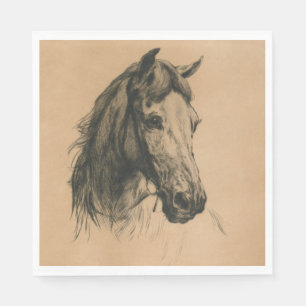 Horse's Head (by Heywood Hardy) Napkin