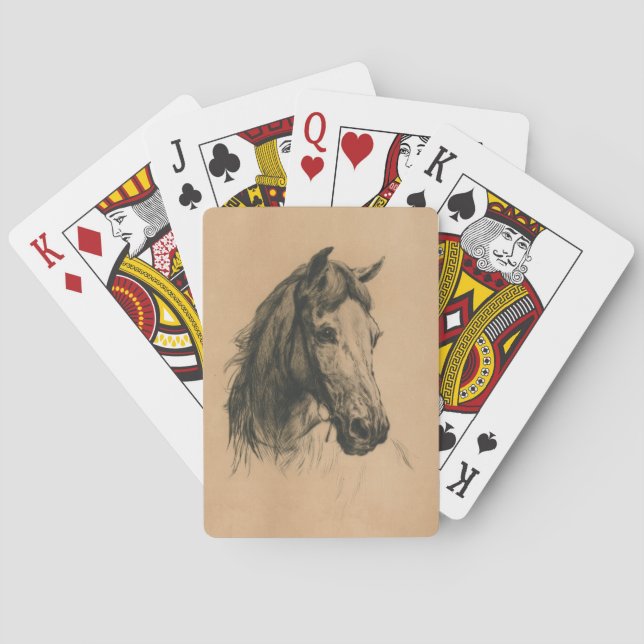 Horse's Head (by Heywood Hardy) Playing Cards (Back)