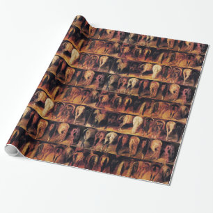 Horses' Hindquarters Wrapping Paper