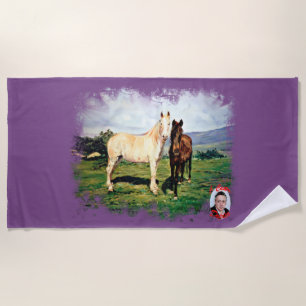Horses/Horses/Horses Beach Towel