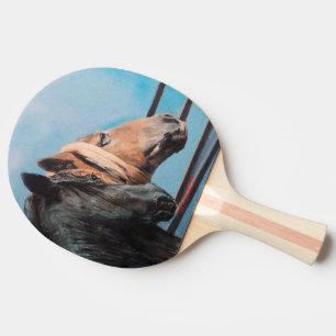 Horses/Horses/Horses Ping Pong Paddle