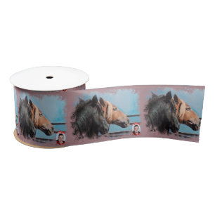 Horses/Horses/Horses Satin Ribbon