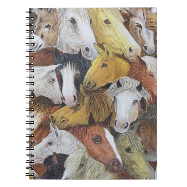 Horses Horses Spiral Notebook (Front)