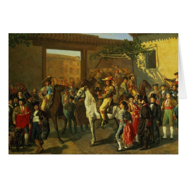Horses in a Courtyard (Front Horizontal)