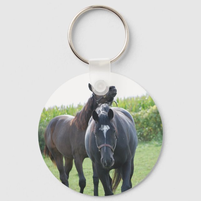 Horses in Love Key Ring (Front)