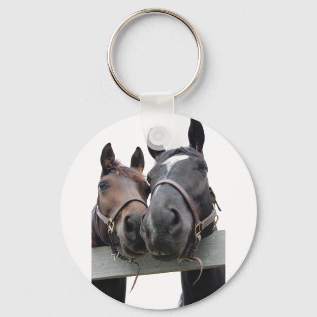 Horses in Love Key Ring (Front)