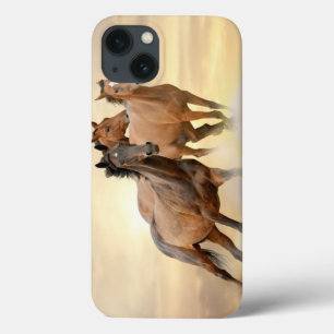 Horses In Sunset iPhone 13 Case