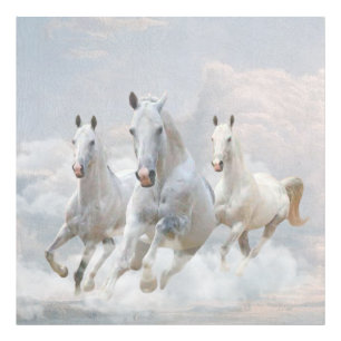 Horses in the clouds photo print
