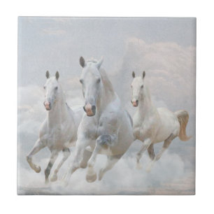 Horses in the clouds tile