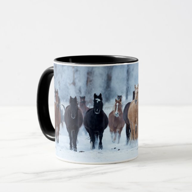 Horses in the Cold Mug (Front Left)