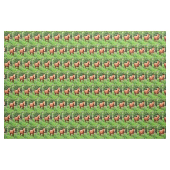Horses in the countryside fabric (Yard)