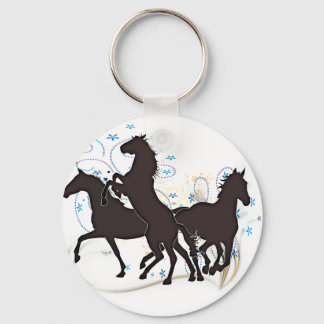 Horses Key Ring