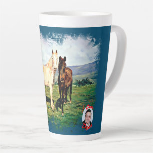 Horses Latte Mug
