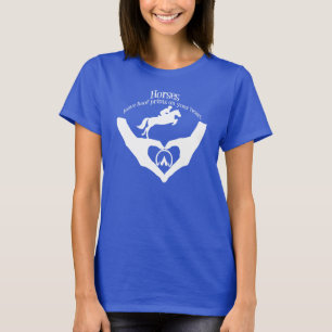 Horses Leave Hoof Prints on Your Heart White T-Shirt