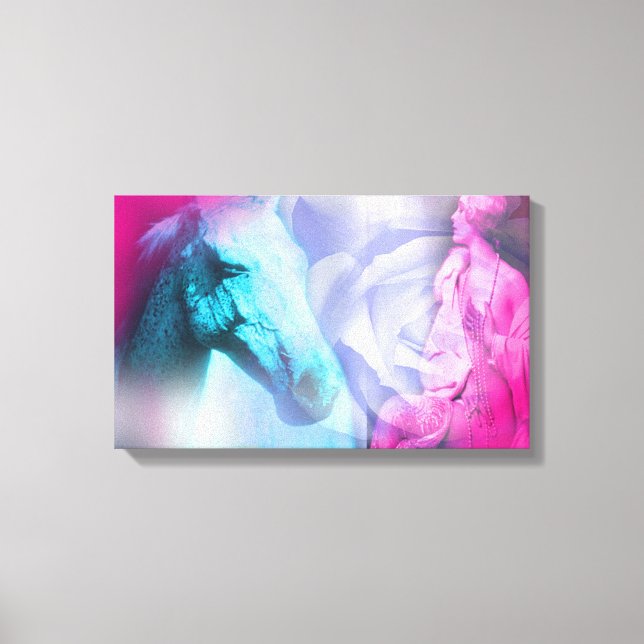 Horses lend us the wings we lack canvas print (Front)