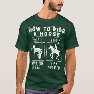 Horses Lover Equestrian Howo Ride A Horse retro T-Shirt