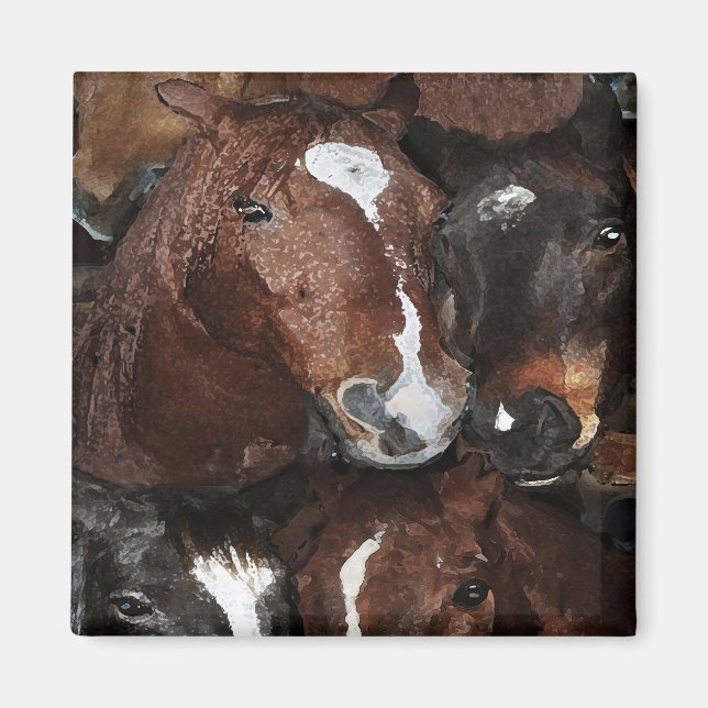 Horses Magnet (Front)