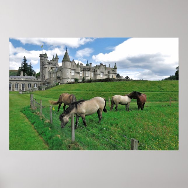 Horses of Balmoral Castle Poster (Front)