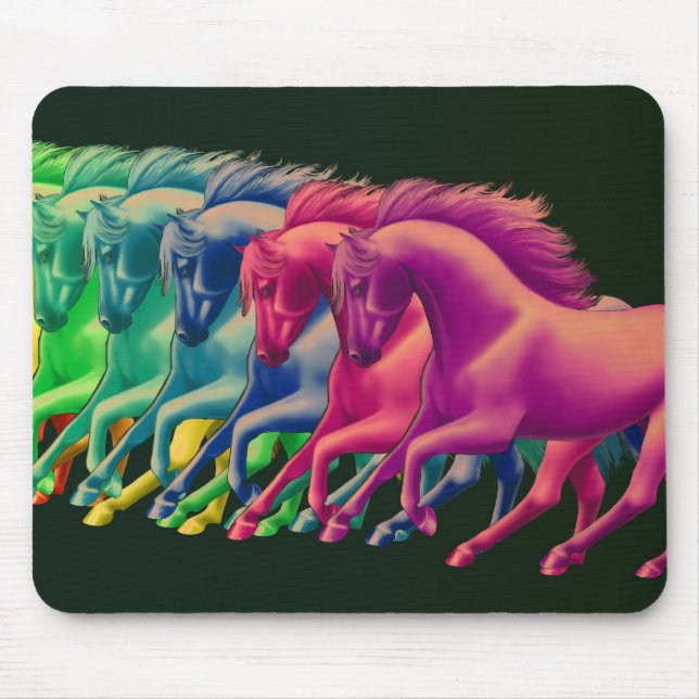 Horses of Different Colours Mousepad (Front)