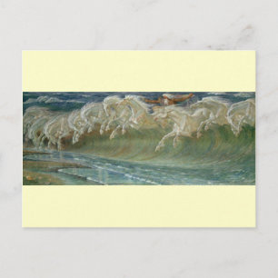 *Horses of Neptune* by Walter Crane Postcard
