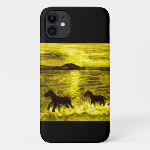 Horses on a Golden Seashore Equine Case-Mate iPhone Case