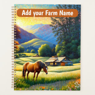 Horses on Farm Wildflower Meadow Planner
