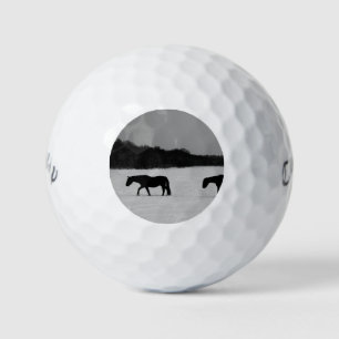 Horses On Snow cwb gbcnm Golf Balls