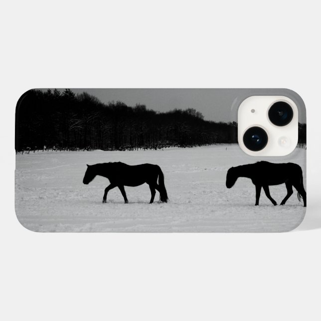 Horses On Snow iphcnm Case-Mate iPhone Case (Back (Horizontal))