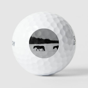 Horses On Snow ssf gbcnm Golf Balls