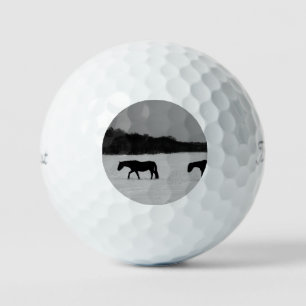 Horses On Snow tpv1 gbcnm Golf Balls