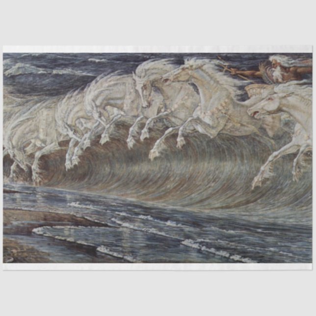 Horses painting decoupage paper (Front)