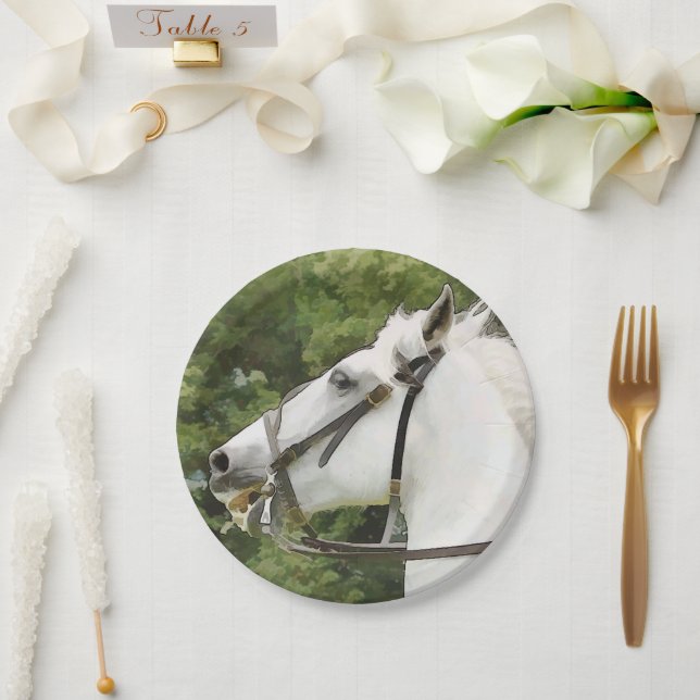 HORSES PAPER PLATE (Wedding)