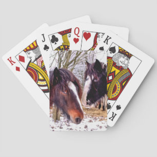 Horses Playing Cards