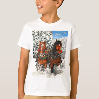 Horses ploughing T-Shirt