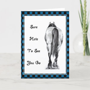 HORSE'S REAR: HATE TO SEE YOU GO: ARTWORK CARD