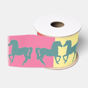 Horses Ribbon Grosgrain Ribbon